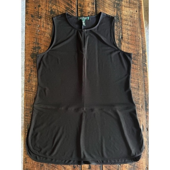 Lauren Ralph Lauren Women’s Black Sleeveless Top, Size Large - Picture 3 of 10